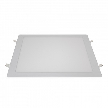 Painel LED TECH Slim Quadrado Embutir 24W 3.000K - Branco
