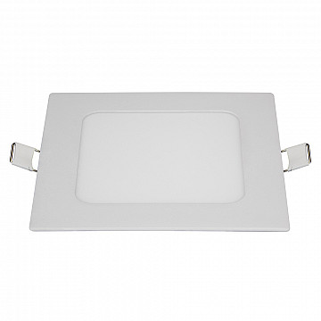Painel LED TECH Slim Quadrado Embutir 6W 6.500K - Branco