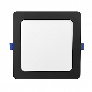 Painel LED Play Embutir Quadrado 12W Bivolt 4.100K - Preto