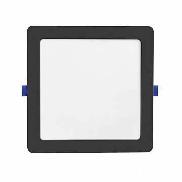 Painel LED Play Embutir Quadrado 18W Bivolt 6.500K - Preto