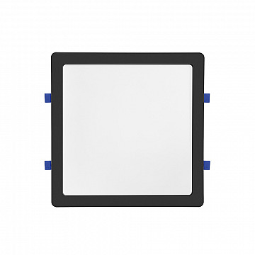 Painel LED Play Embutir Quadrado 24W Bivolt 6.500K - Preto