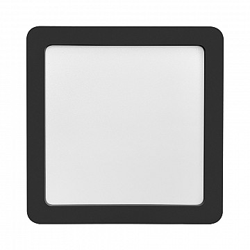 Painel LED Play Sobrepor Quadrado 12W Bivolt 6.500K - Preto