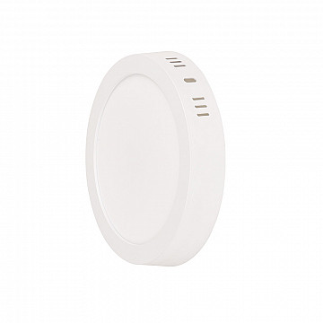 Painel LED Play Sobrepor Redondo 12W Bivolt 3.000K - Branco