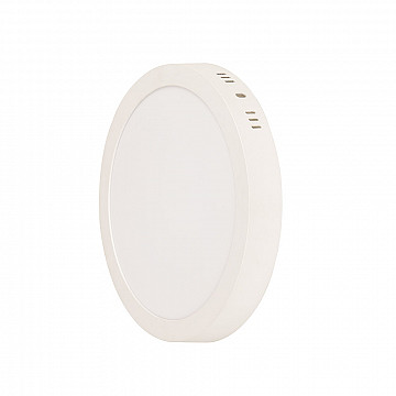 Painel LED Play Sobrepor Redondo 18W Bivolt 3.000K - Branco