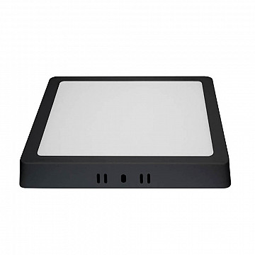 Painel LED Sobrepor Quadrado Alumínio 18W 6.500K - Preto