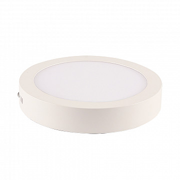 Painel LED TECH Slim Redondo Sobrepor 24W 6.500K - Branco