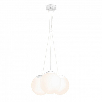 Pendente Globb 3 Globos - Vidro Leitoso