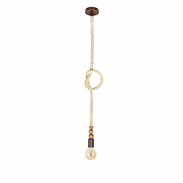 Pendente Sailor Madeira Corda Sisal - Marrom Gold