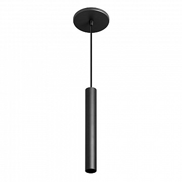 Pendente Tubo 30cm - Preto Liso