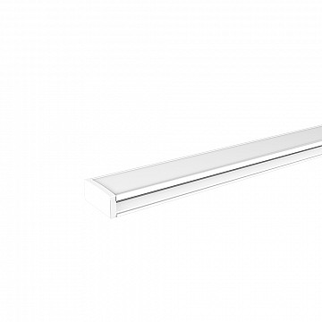 Perfil Sobrepor Alumínio 17x7mm 3m- Branco Fosco