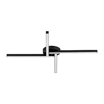 Plafon LED Catarina 60cm 24W Bivolt 3.000K - Preto