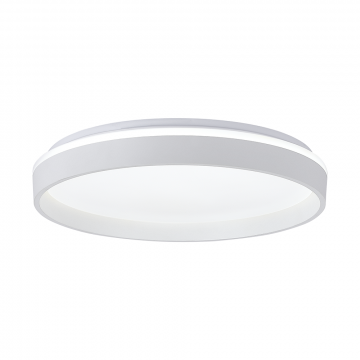 Plafon LED Duetto Redondo 495mm 48W Bivolt TCC Ajustável - Branco