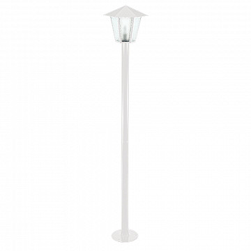 Poste Colonial Sextavado Simples 2,16m - Branco