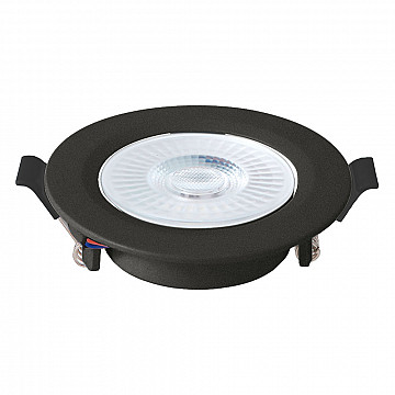 Spot Embutir Redondo ABS+PC 6W Bivolt LED 6.500K - Preto